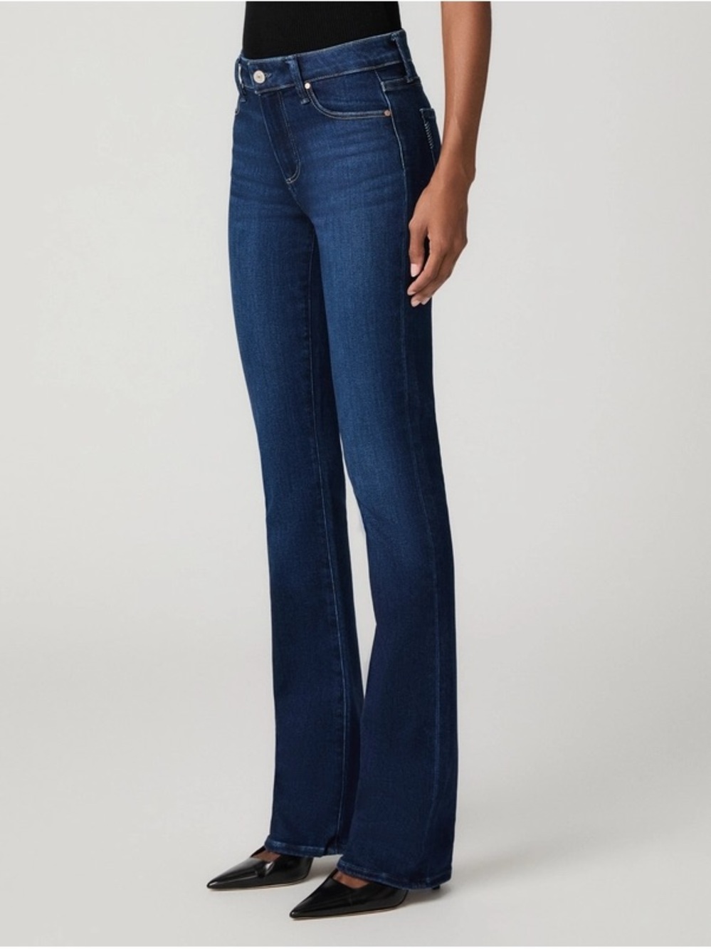 PAIGE Manhattan Fit & Flare Jeans - Picture 12 of 14